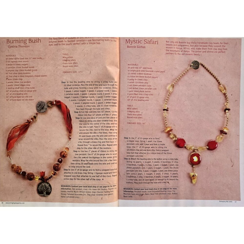 Stringing Magazine Fall 2006 125B Designs And How To Create Them - Picture 9 of 11